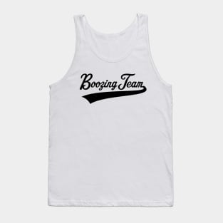 Boozing Team Lettering (Beer / Alcohol / Black) Tank Top